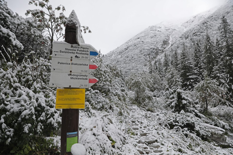 Śnieg w Tatrach