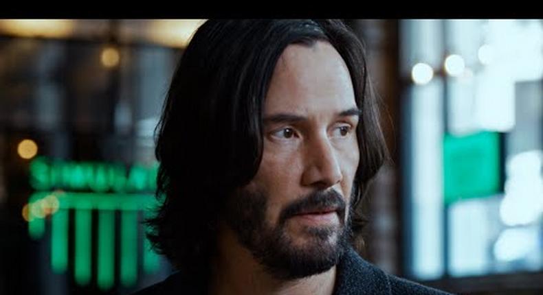 Keanu Reeves as Neo in 'The Matrix Resurrections' [YouTube]