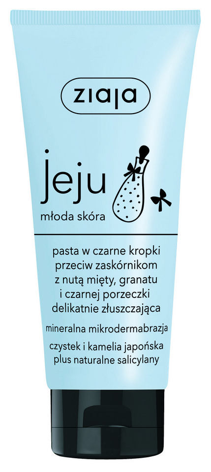 Jeju pasta w czarne kropki przeciw zaskórnikom