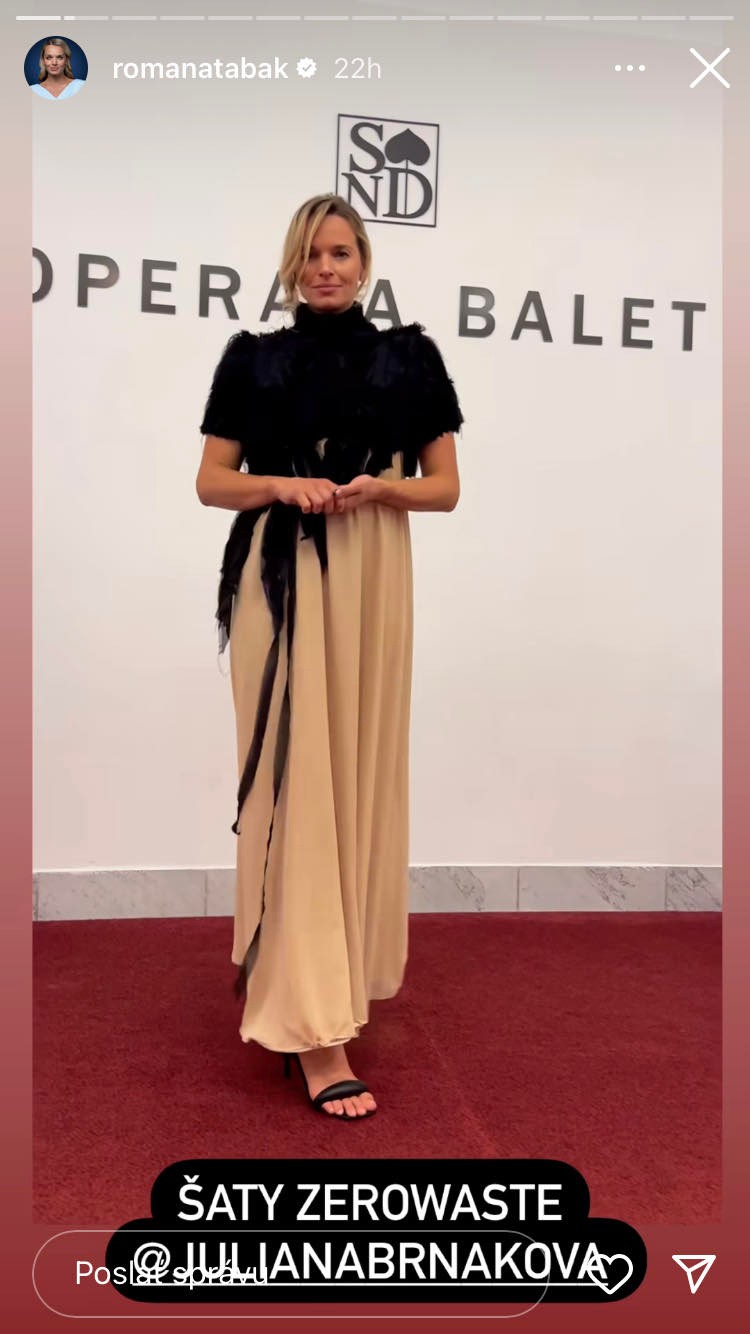 Baletné gala si prišla pozrieť aj Romana Tabák.