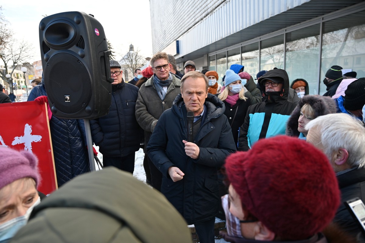 Donald Tusk w Pabianicach