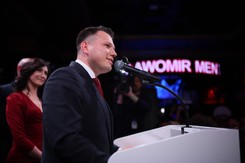 Mentzen demaskuje narrację PiS. 'Nie znam Nawrockiego, poza debatami'