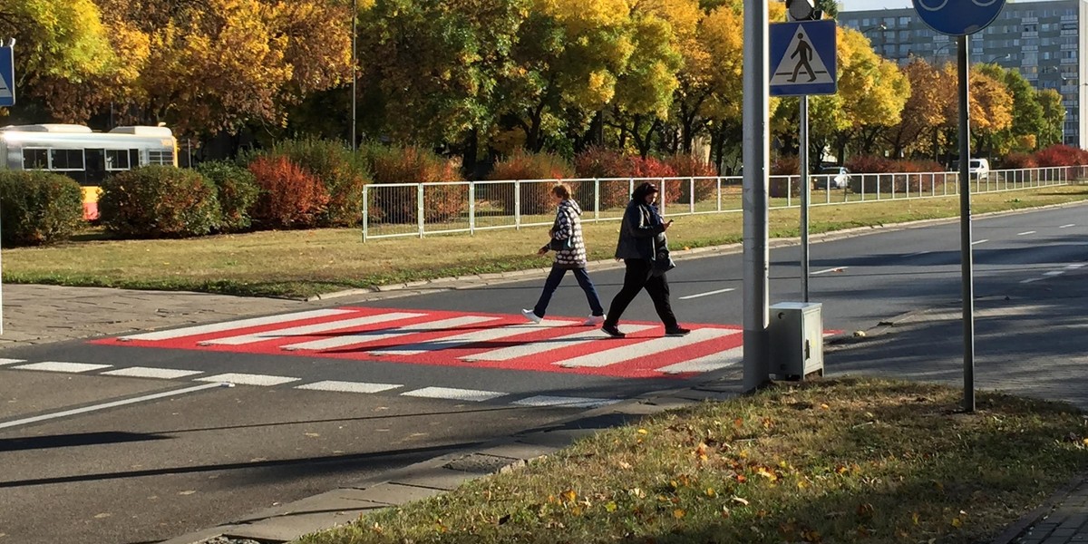 Aktywne przejście przy ul. Kondratowicza