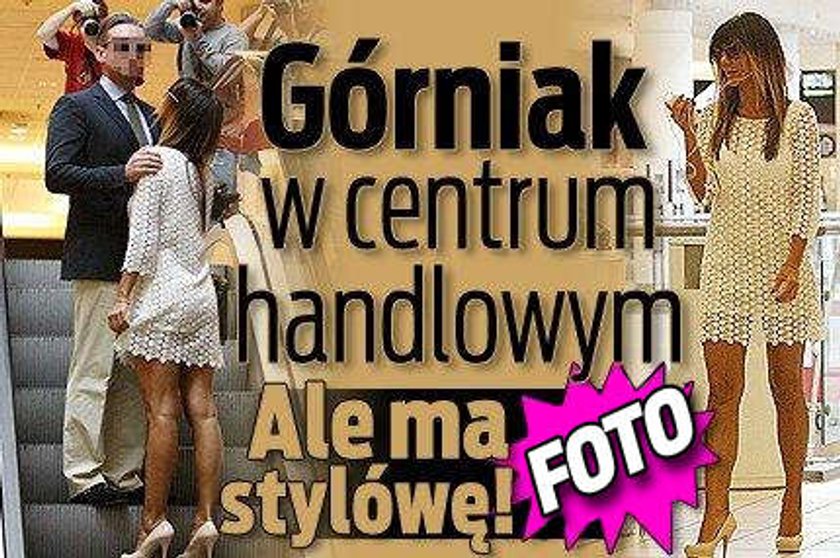 Górniak w centrum handlowym. Ale ma stylówę! FOTO