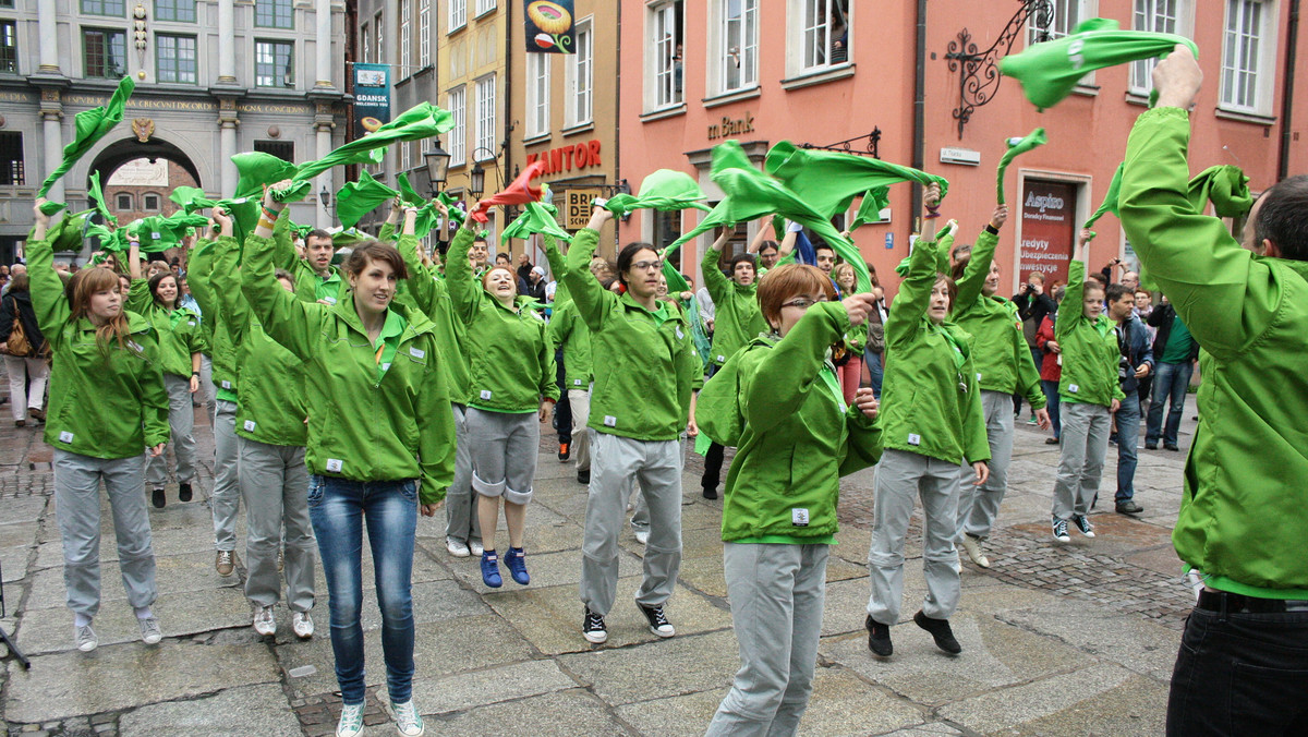 Wolontariusze z Gdańska postanowili w wyjątkowy sposób uczcić swoją obecność w mieście.