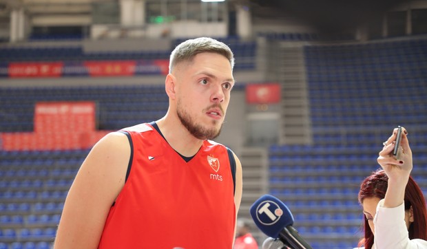 Vladimir Štimac, prvi trening u Zvezdi