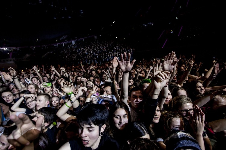 Green Day w Tauron Arena, w Krakowie, 21 stycznia 2017; fot. Kuba Ociepa