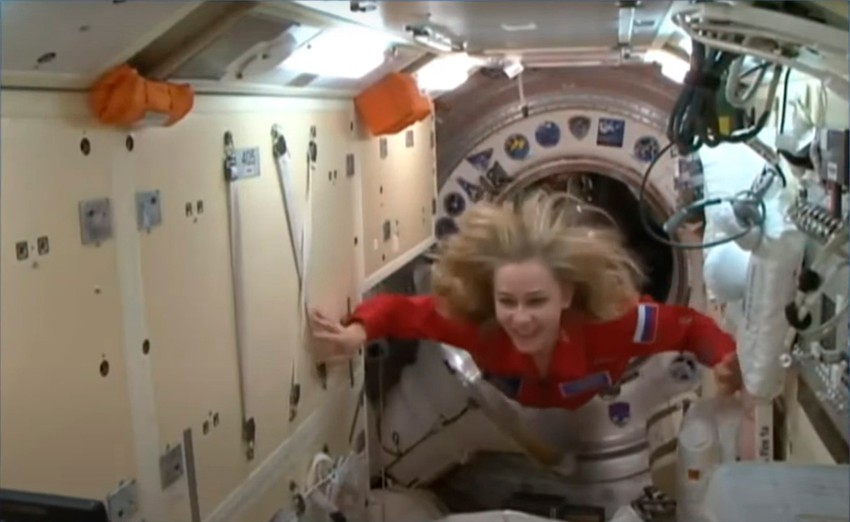 Snimanje ruskog filma u svemiru - Julija Peresild