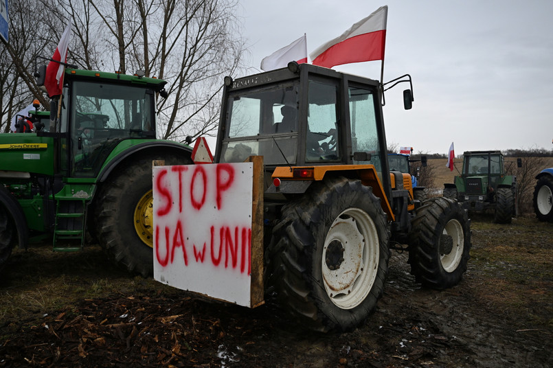 Protest rolników w Medyce 24 stycznia 2024 roku