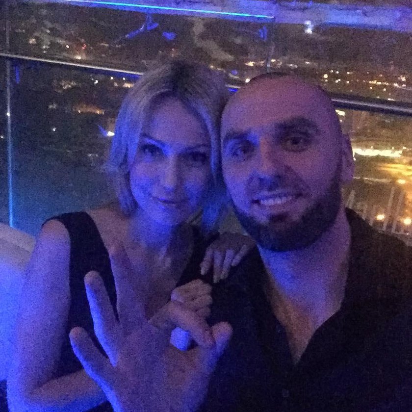 Magdalena Ogórek i Marcin Gortat