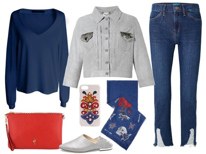 Wiosna w denimie. STYLIZACJA: Kurtka-Boca/boca.pl, bluzka-MoreMoi/moremoi.com, buty-Caprice/caprice.pl, torebka-Menbur/menbur.pl, spodnie, dodatki-TK Maxx