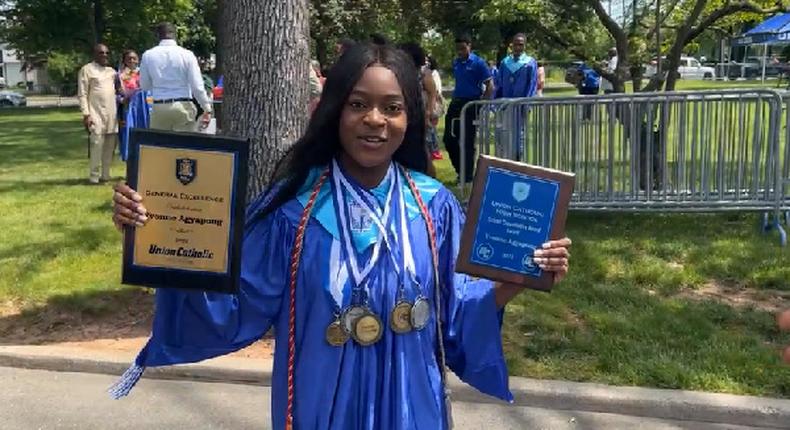 Kennedy Agyapong's daughter excels at US High School graduation