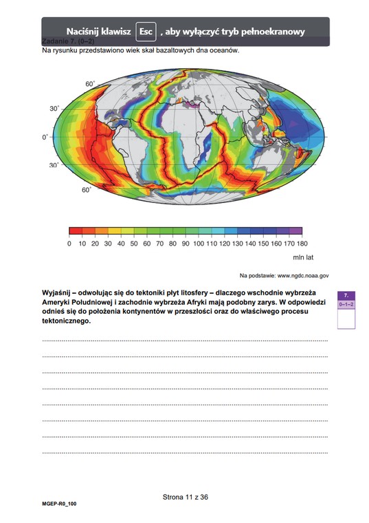 Matura 2023 z geografii, Formuła 2023