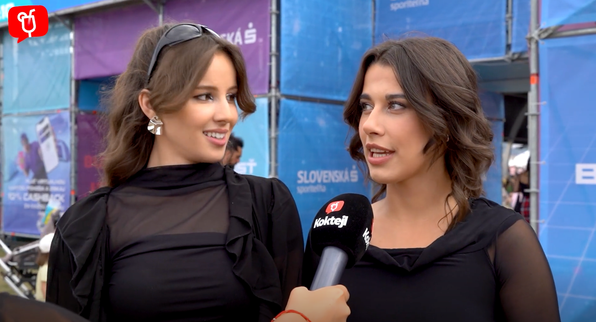 Tamara Hrnčiarová a Adriána Brnčalová na Pohode.