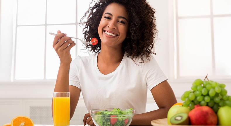 Woman eating