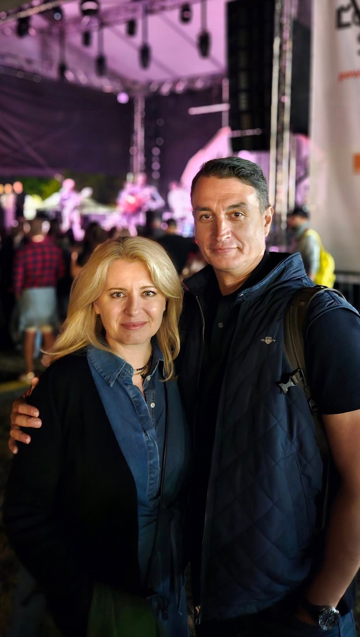 Juraj Rizman a exprezidentka Zuzana Čaputová.