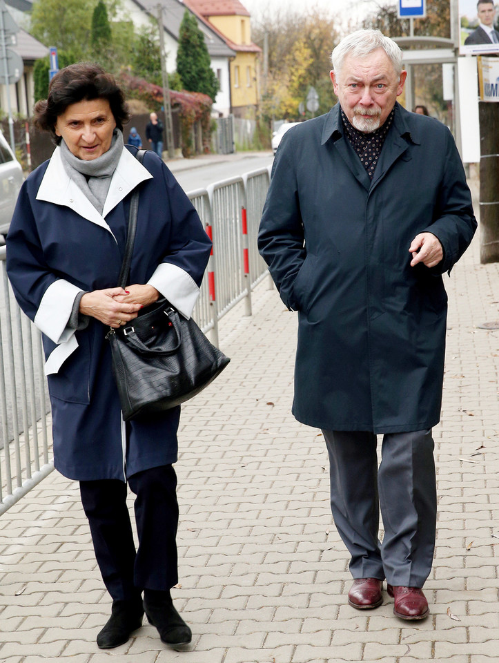 Prezydent Krakowa Jacek Majchrowski z żoną Barbarą
