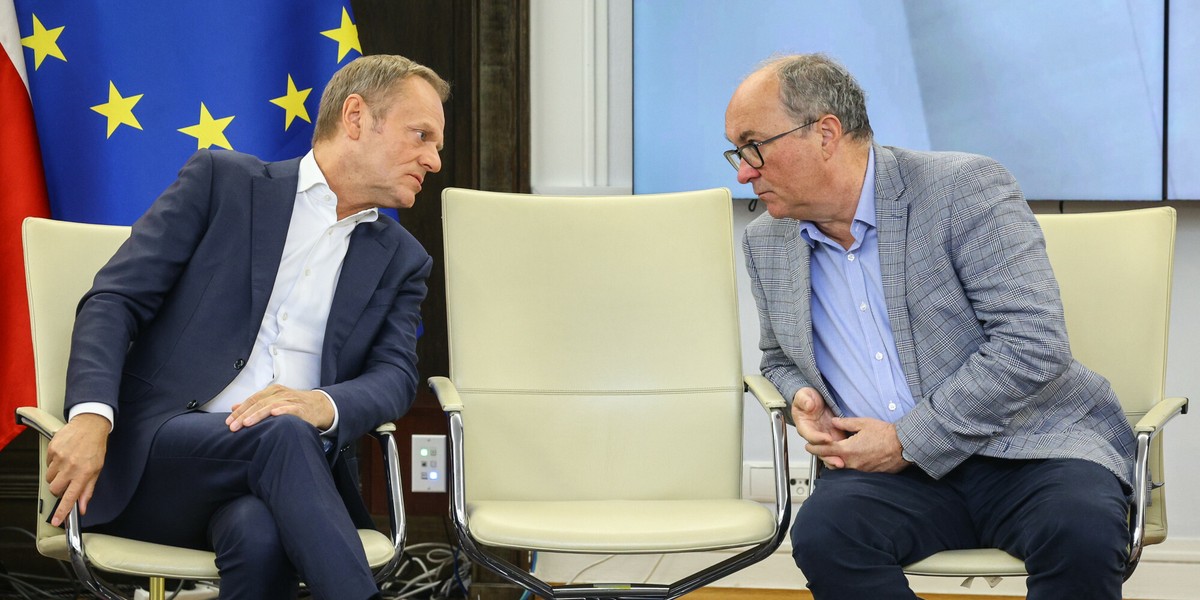 Donald Tusk i Włodzimierz Czarzasty.