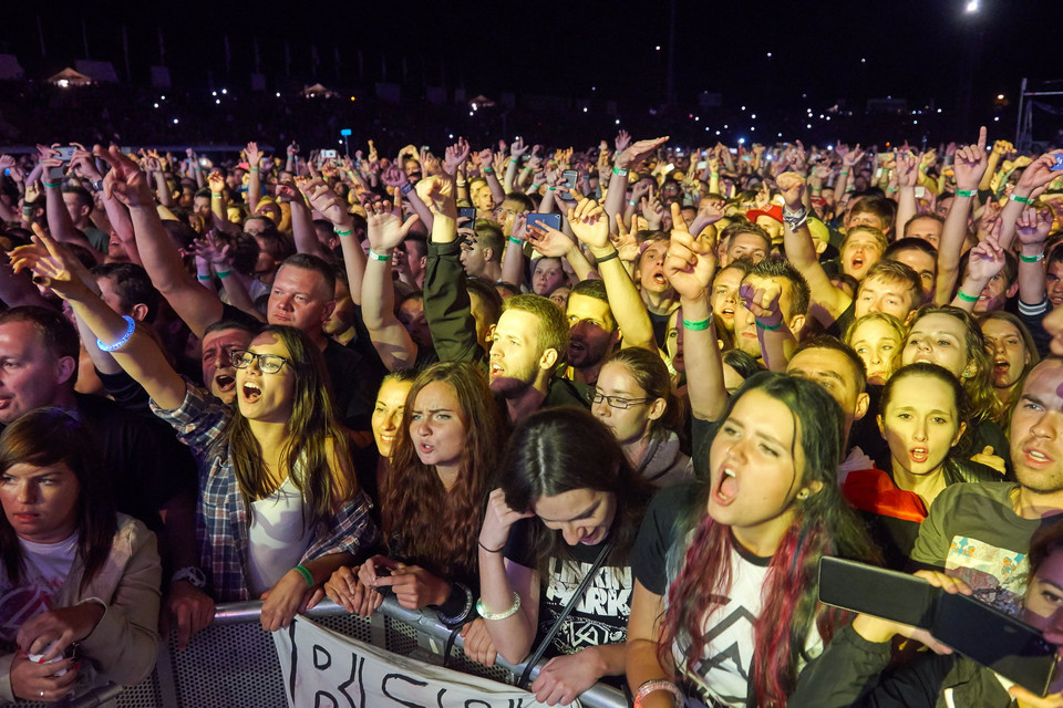 Koncert Linkin Park w Rybniku - publiiczność