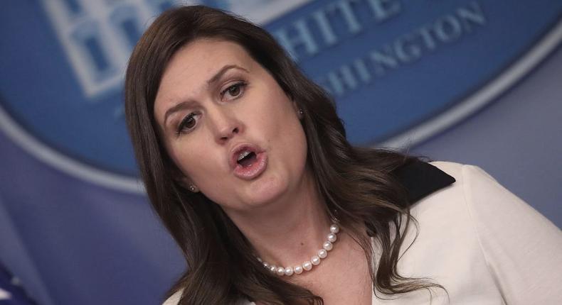 Deputy White House press secretary Sarah Huckabee Sanders.