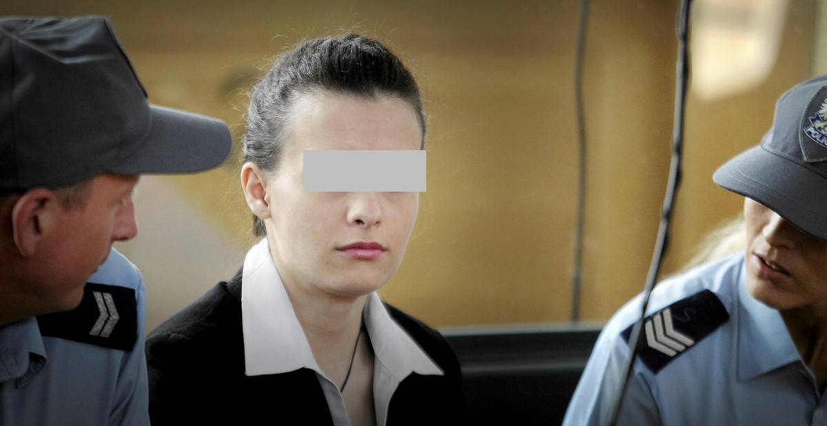 Katarzyna W. podczas ostatniego dnia procesu.
