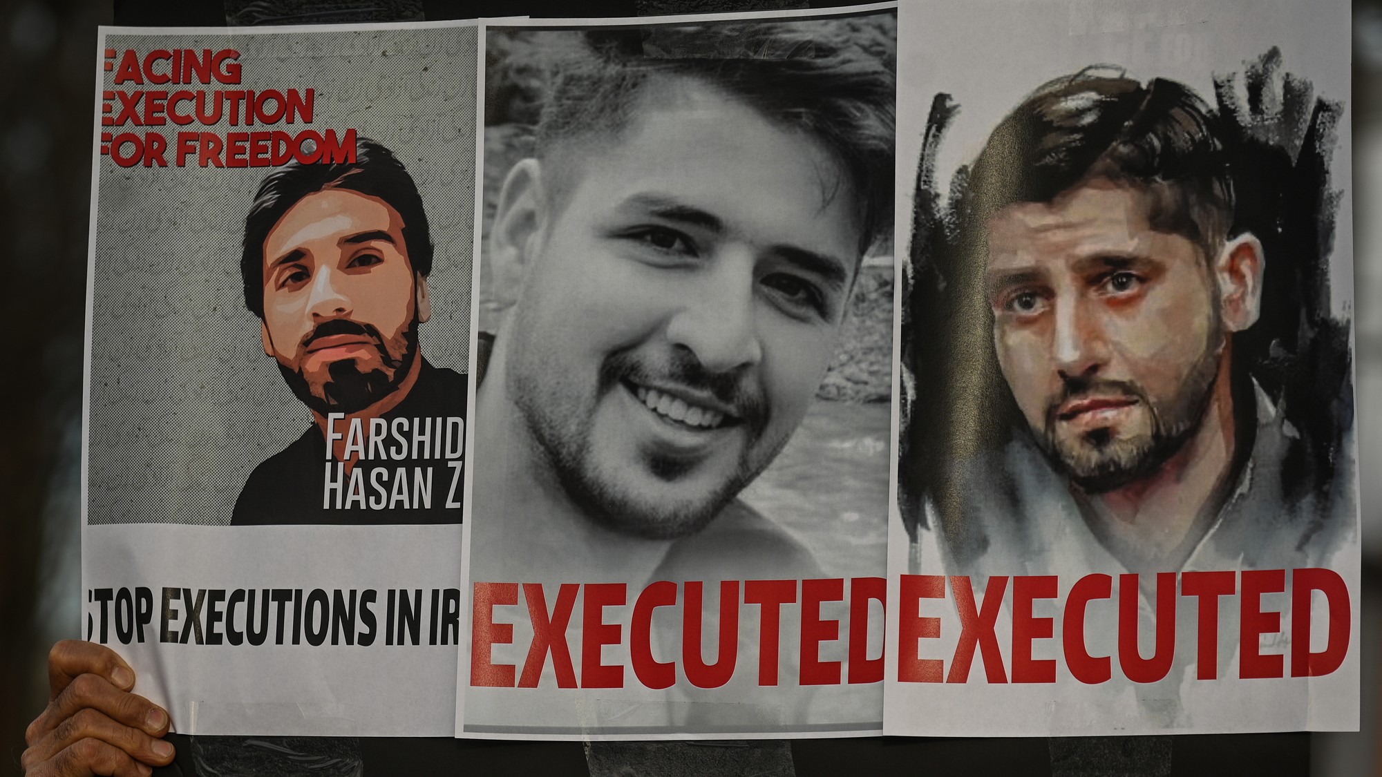 Protest proti popravám v Iráne