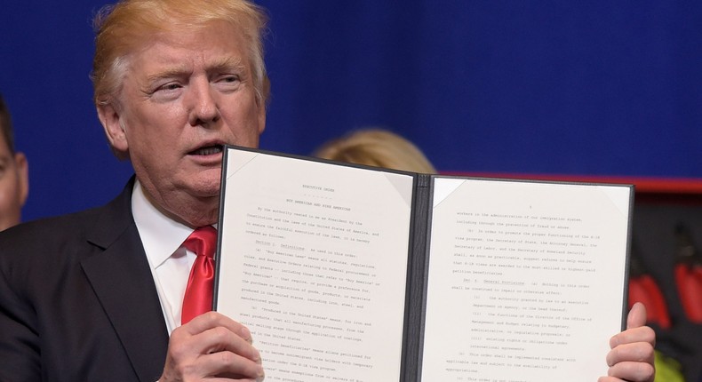 Federal agencies may find it difficult to enact President Donald Trump's many executive orders without his appointees in place.