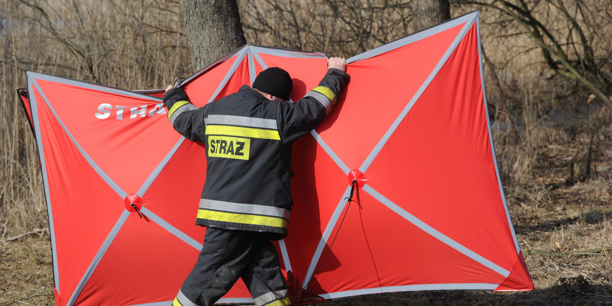 biesowo samochód jezioro wypadek 