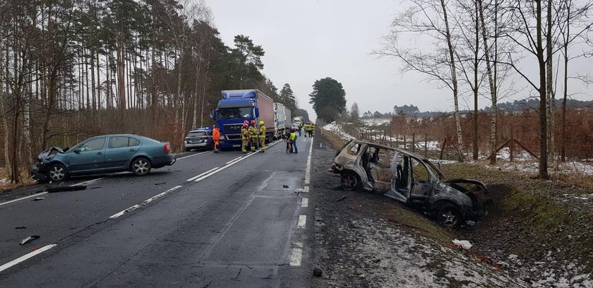 Wypadek koło Brzozówki