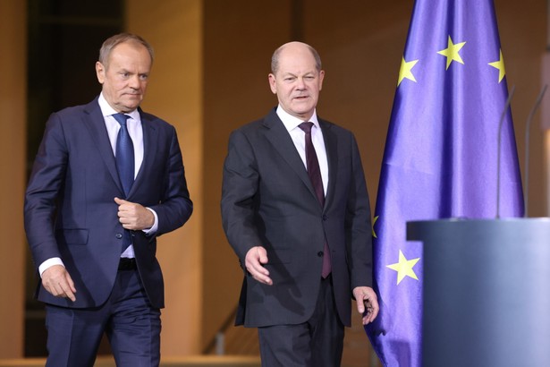 Donald Tusk i Olaf Scholz