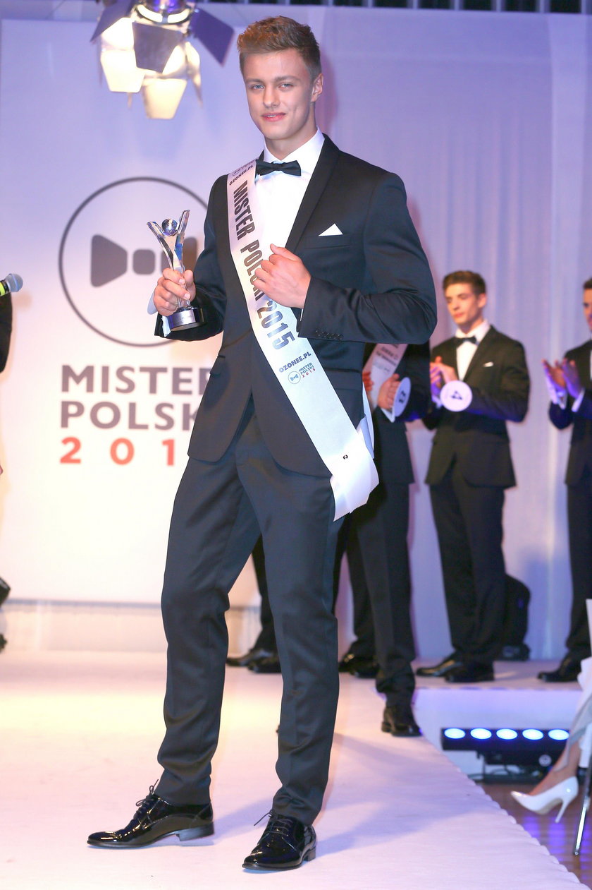 Rafał Jonkisz podczas gali finałowej Mister Polski 2015