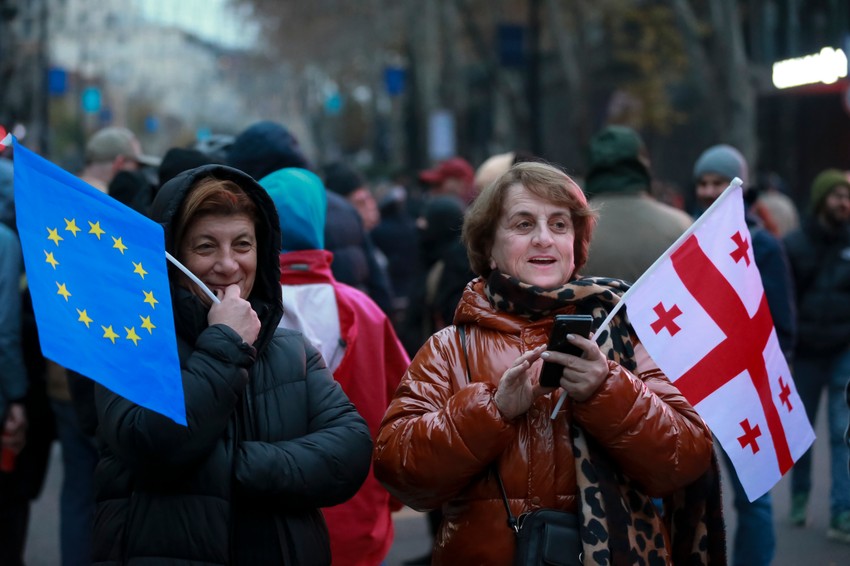 Protesti u Gruziji - Tbilisi 1. decembra