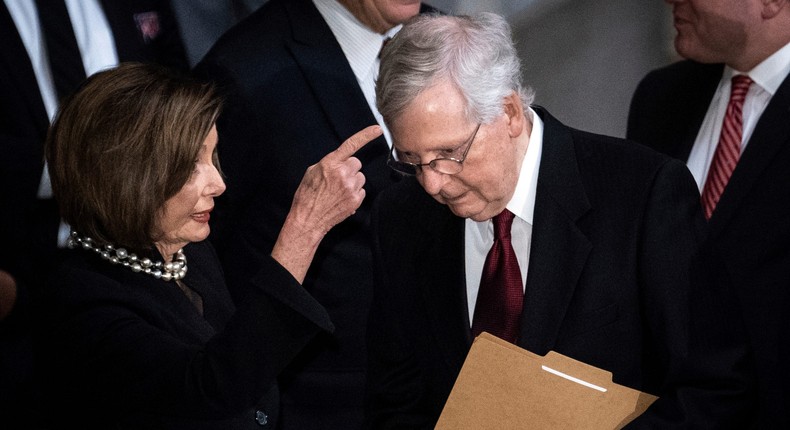 House Speaker Nancy Pelosi and Senate Majority Leader Mitch McConnell