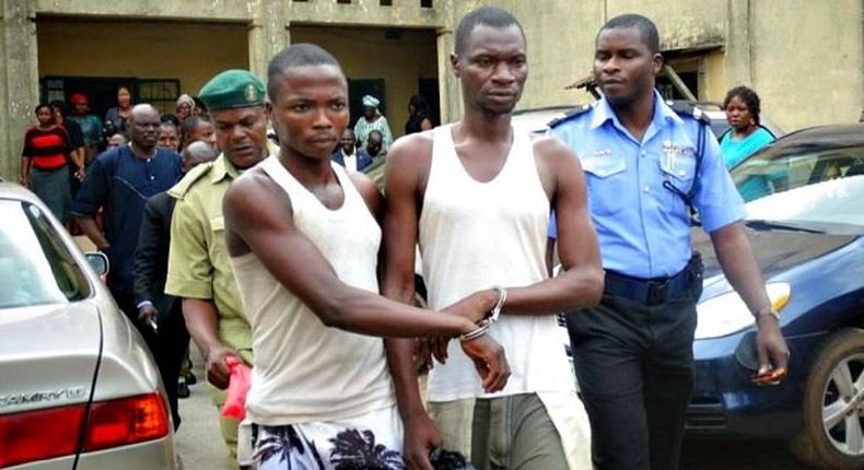 The convicts, Daniel Ita Effiong and Bamitale Olayemi