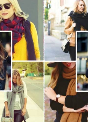Wiązanie ma znaczenie - stylistka podpowiada jak wiązać szalik na  przykładzie blogerek | Ofeminin