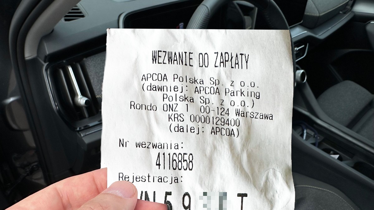Parkowanie pod Lidlem - wezwanie do zapłaty wystawione przez prywatnego zarządcę parkingu za wycieraczką auta