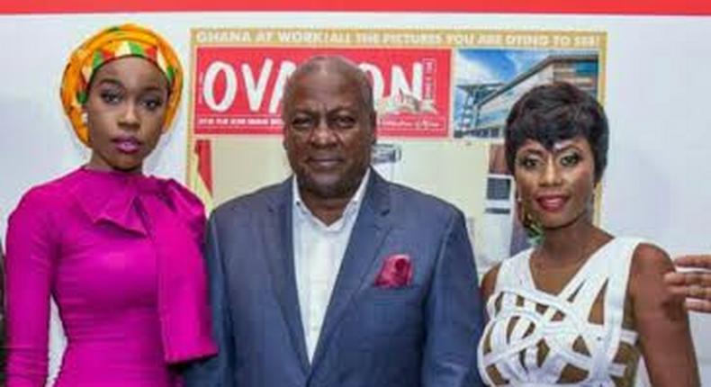 Selly Galley meets President Mahama, Chief Dele Momudu