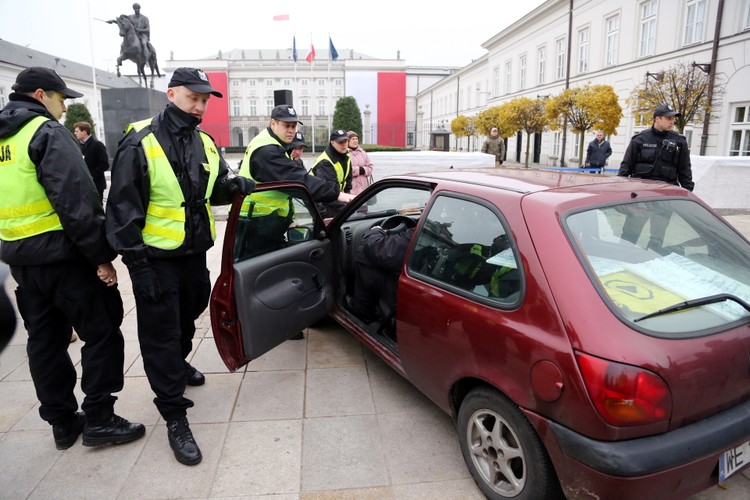 Incydent przed Pałacem Prezydenckim