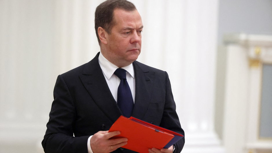 Wiceprzewodniczący Rady Bezpieczeństwa Rosji Dmitrij Miedwiediew, 18 listopada 2022 r.