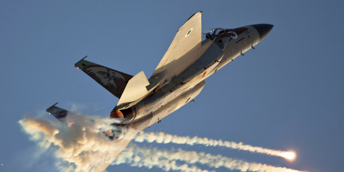 Myśliwiec F-15 w izraelskich barwach (zdjęcie ilustracyjne)