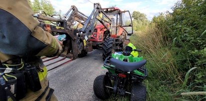 Nastolatka zabrała dwuletniego braciszka na przejażdżkę quadem. To o mało nie skończyło się tragedią