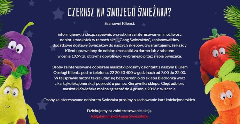 Gdzie obiecane Świeżaki?