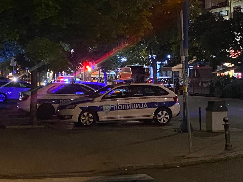 Mesto gde je devojka izbodena kod Vukovog spomenika