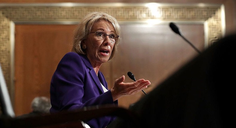 Betsy DeVos.Chip Somodevilla/Getty Images