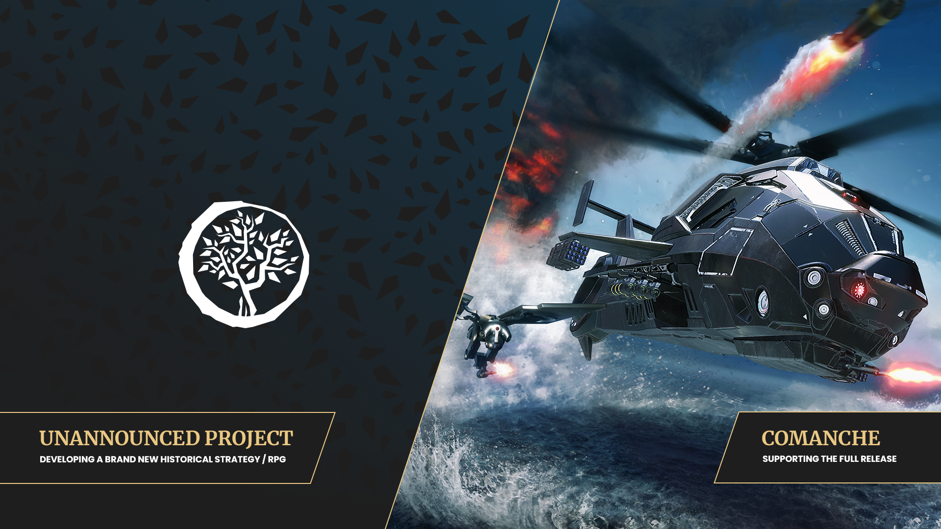 Ashborne Games pracuje na neoznámenej hre a pomáha s vývojom leteckého simulátora Comanche.