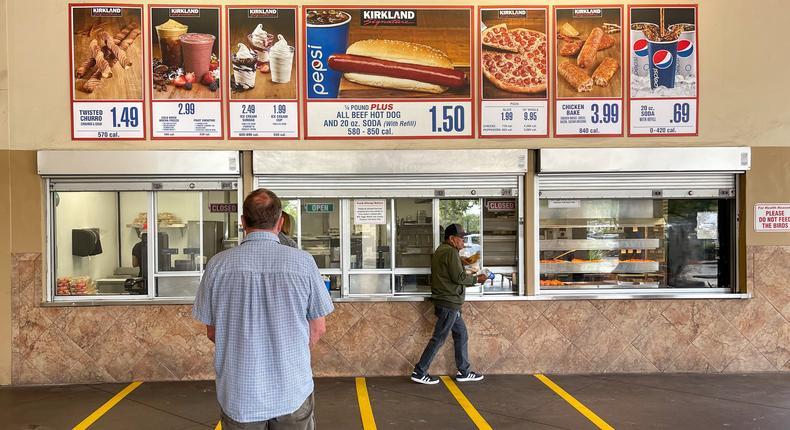 Some Costco locations have outdoor foodcourts and kiosks, making bypassing membership checks easier.George Rose/Getty Images