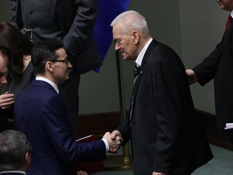 Mateusz Morawiecki i Kornel Morawiecki, 2017 r.