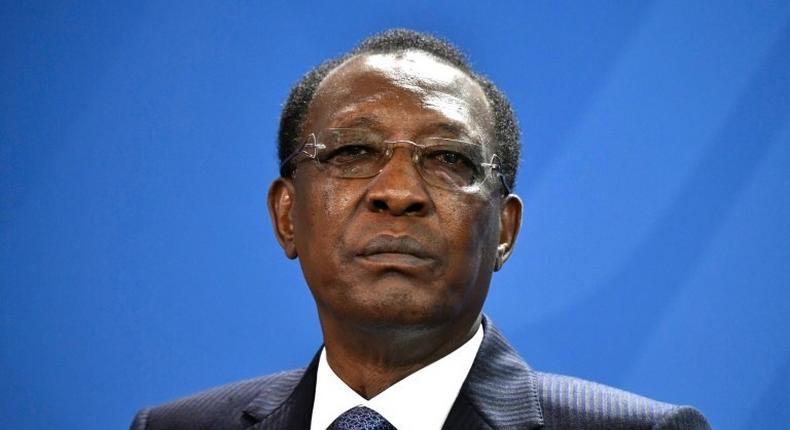 The arrests came during an attempt by the opposition to defy a ban by President Idriss Deby's (pictured) government on a demonstration organised as public anger soared over the nation's growing economic crisis