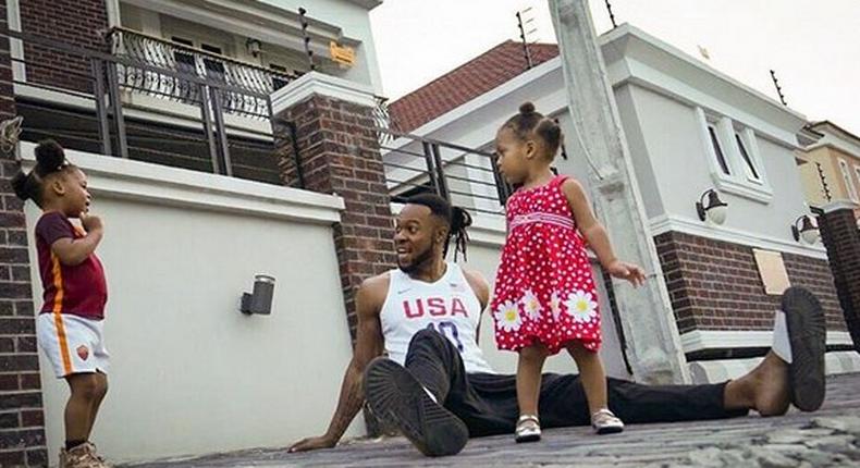 Flavour and daughters, Sophia and Gabriella