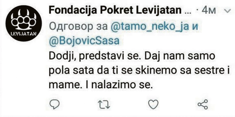 Pretnje na društvenim mrežama